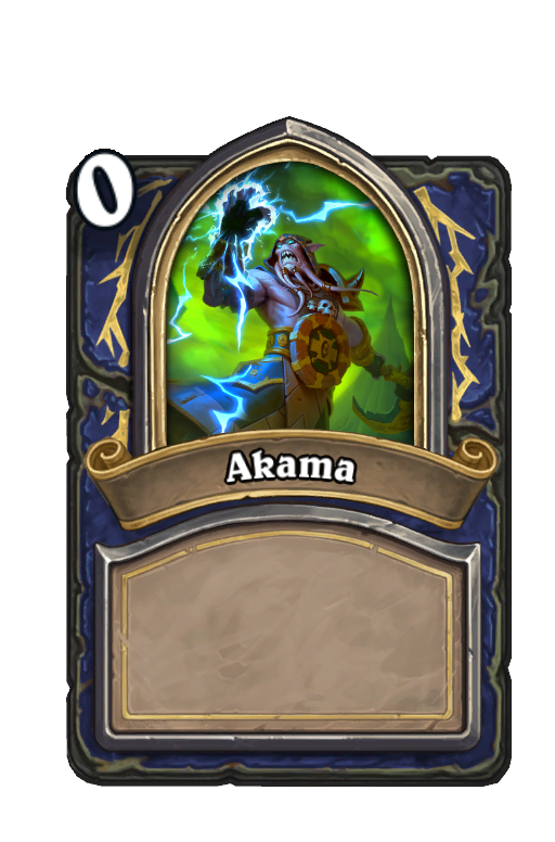 Akama Hearthstone kártya