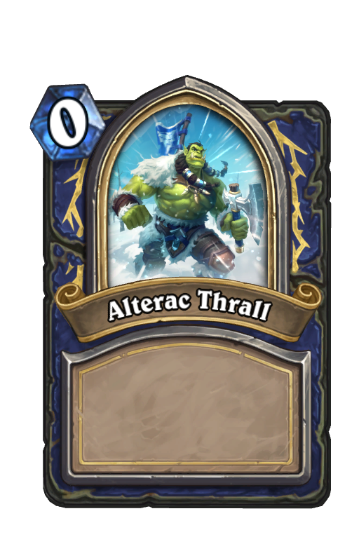 Alterac Thrall Hearthstone kártya