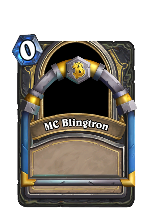 MC Blingtron Hearthstone kártya