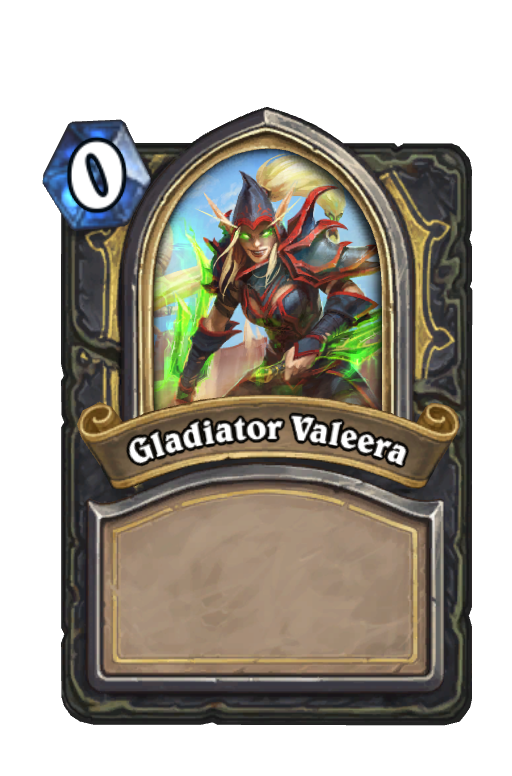 Gladiator Valeera Hearthstone kártya