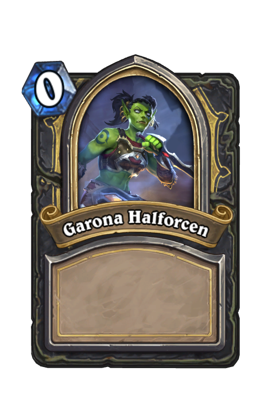 Garona Halforcen Hearthstone kártya