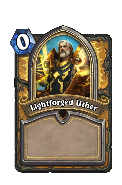 Lightforged Uther Hearthstone kártya