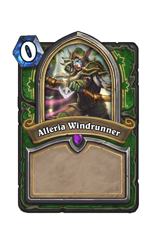Alleria Windrunner Hearthstone kártya