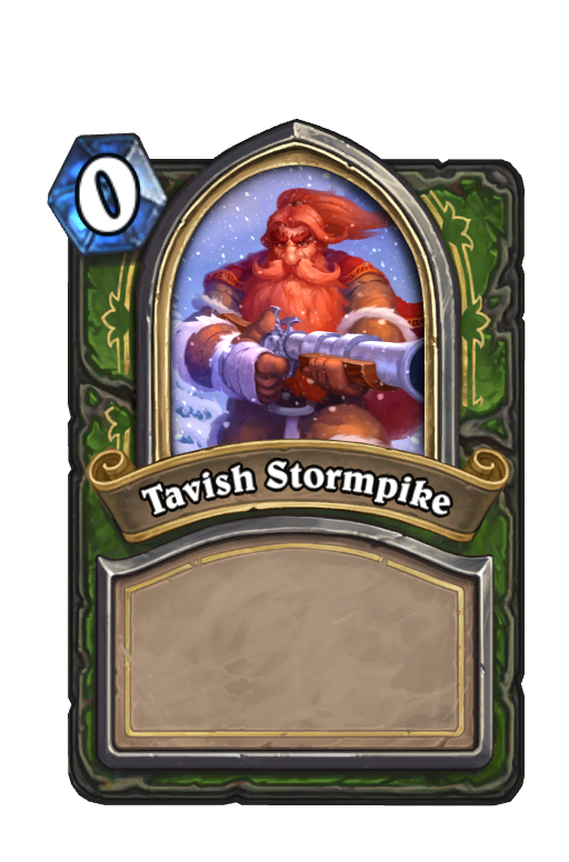Tavish Stormpike Hearthstone kártya