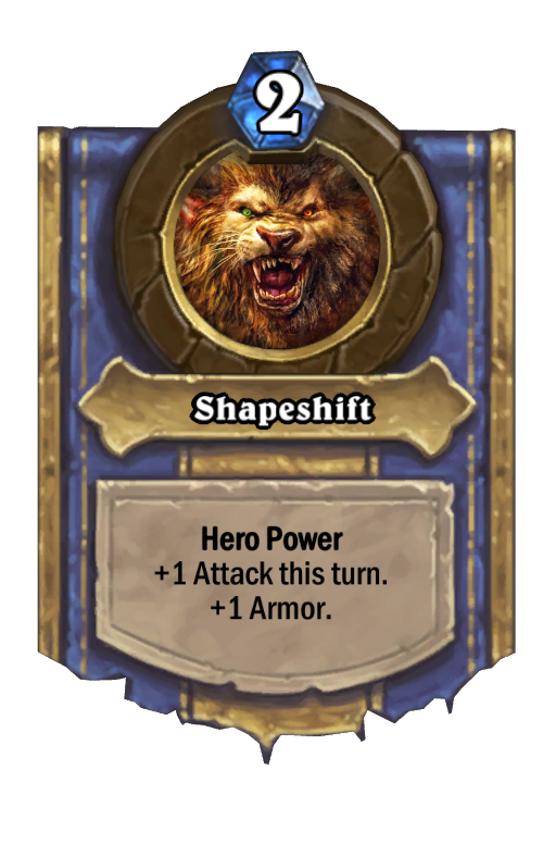 Shapeshift Hearthstone kártya