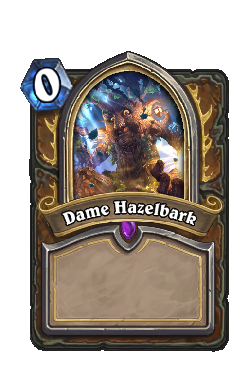 Dame Hazelbark Hearthstone kártya