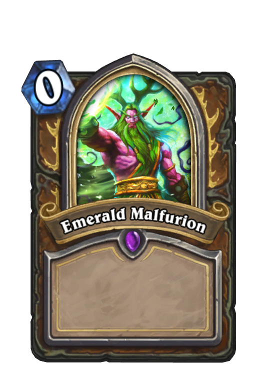 Emerald Malfurion Hearthstone kártya