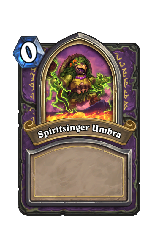 Spiritsinger Umbra Hearthstone kártya