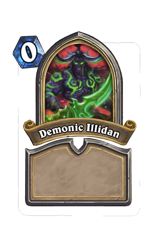 Demonic Illidan Hearthstone kártya