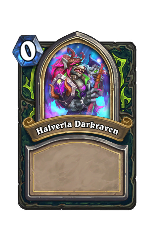 Halveria Darkraven Hearthstone kártya