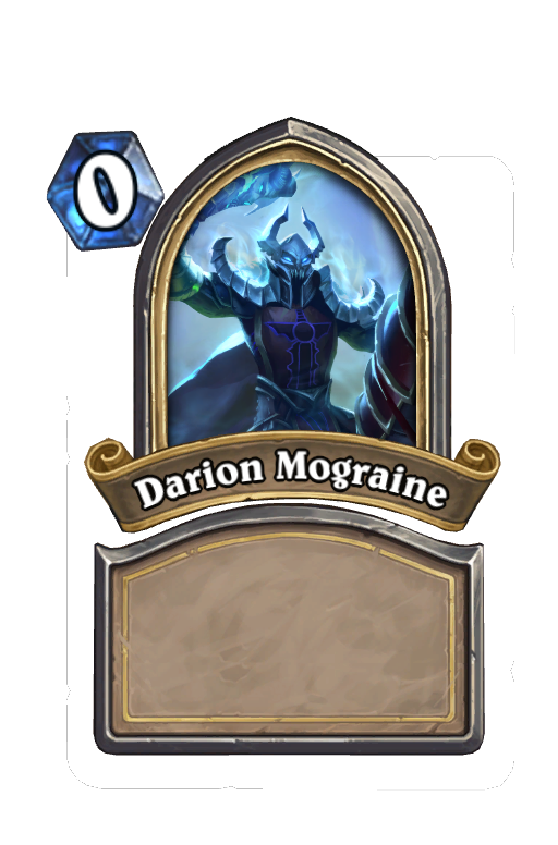 Darion Mograine Hearthstone kártya