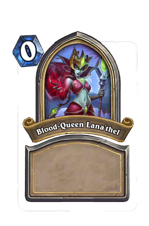 Blood-Queen Lana'thel Hearthstone kártya