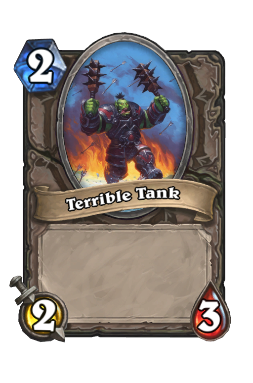 Terrible Tank Hearthstone kártya