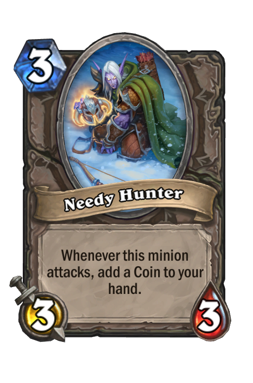 Needy Hunter Hearthstone kártya