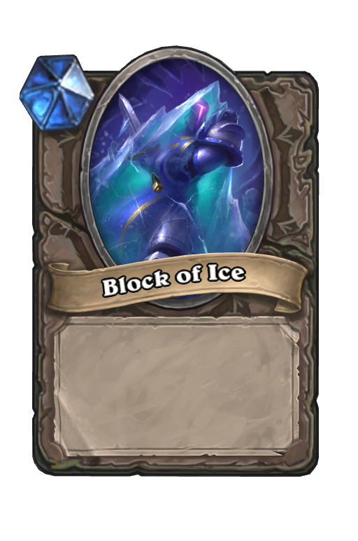 Block of Ice Hearthstone kártya