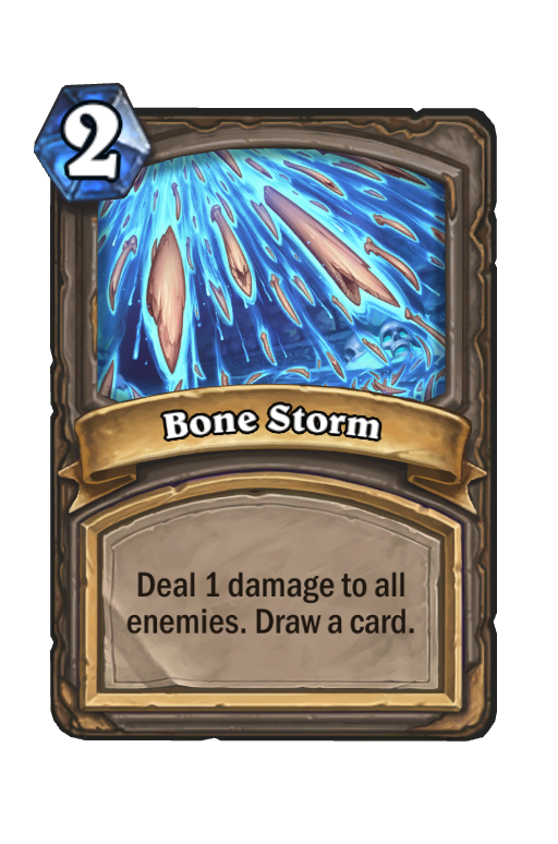 Bone Storm Hearthstone kártya