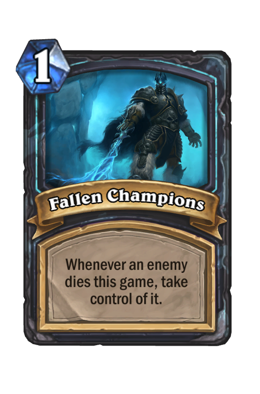 Fallen Champions Hearthstone kártya