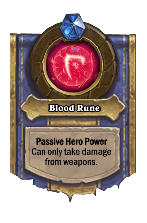 Blood Rune Hearthstone kártya