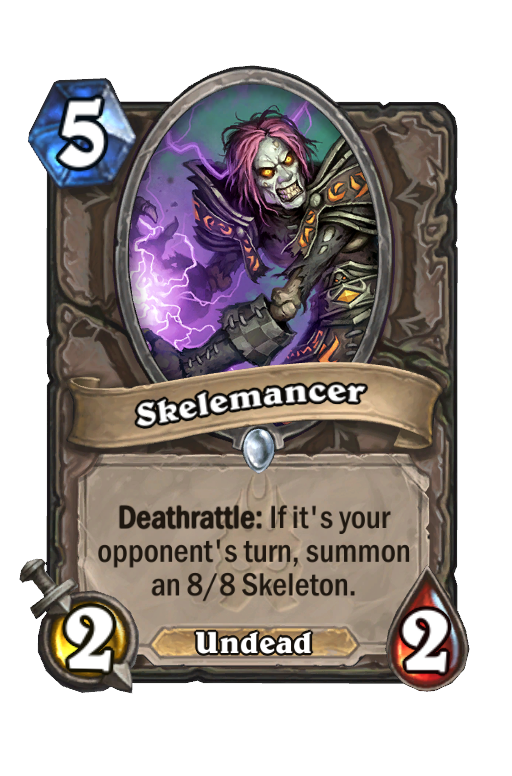 Skelemancer Hearthstone kártya