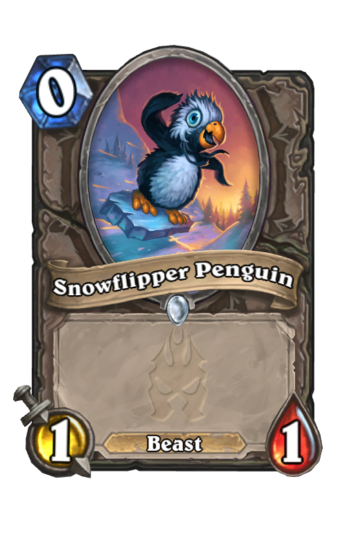 Snowflipper Penguin Hearthstone kártya