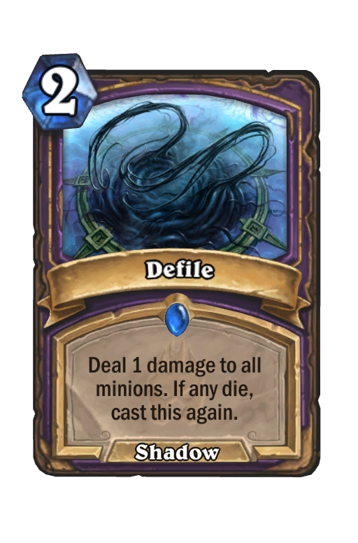 Defile Hearthstone kártya