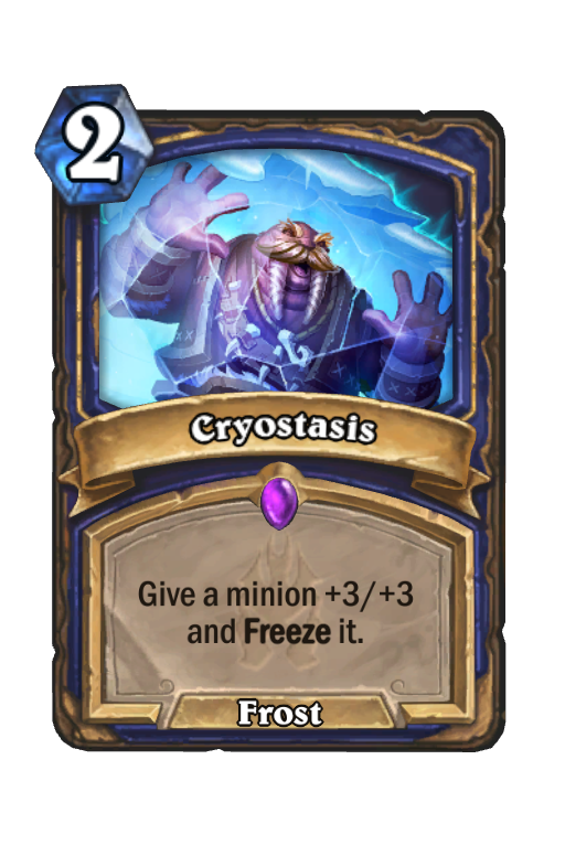 Cryostasis Hearthstone kártya
