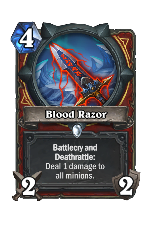 Blood Razor Hearthstone kártya