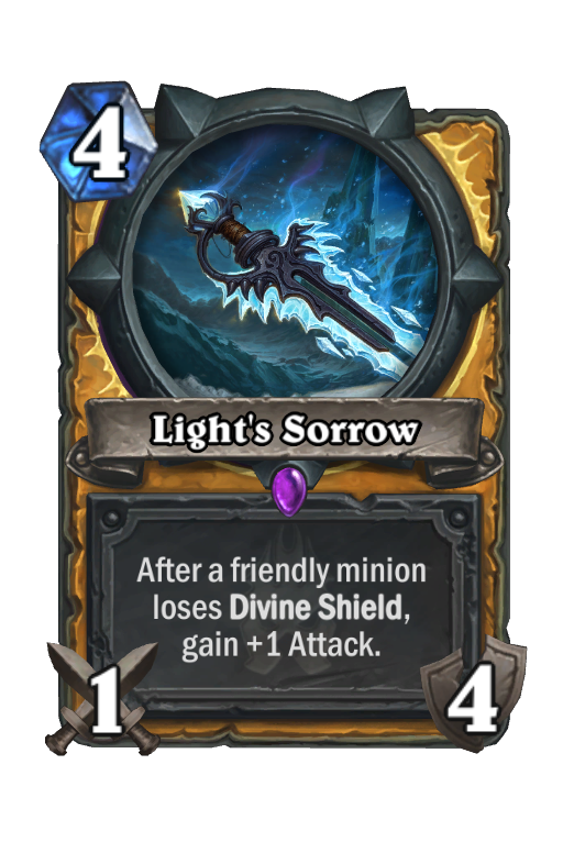 Light's Sorrow Hearthstone kártya