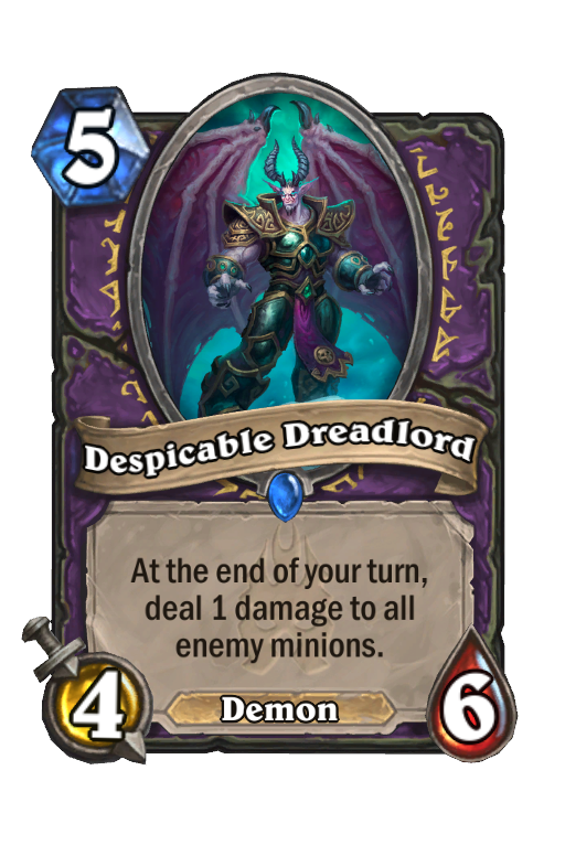 Despicable Dreadlord Hearthstone kártya