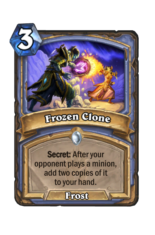 Frozen Clone Hearthstone kártya