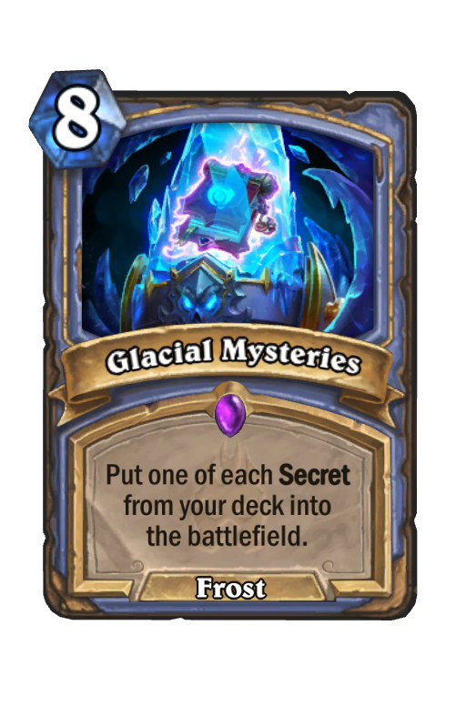 Glacial Mysteries Hearthstone kártya