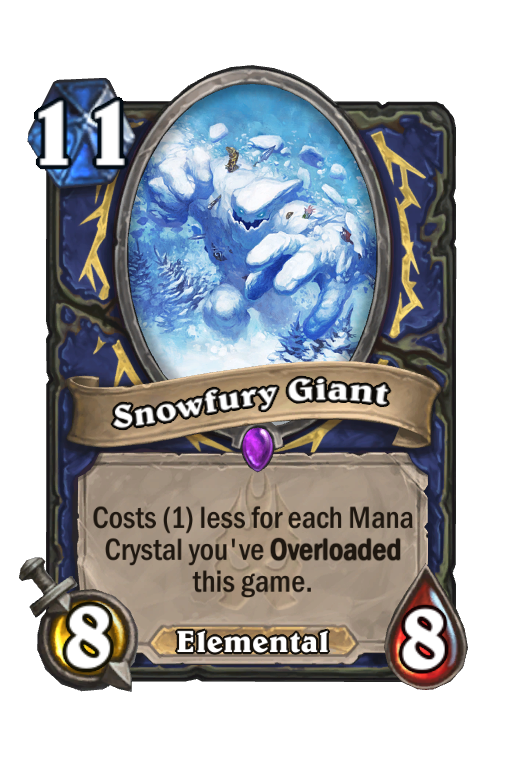 Snowfury Giant Hearthstone kártya