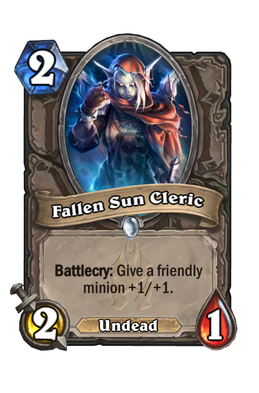 Fallen Sun Cleric Hearthstone kártya