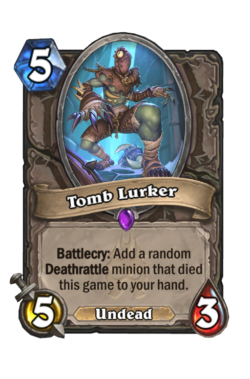 Tomb Lurker Hearthstone kártya