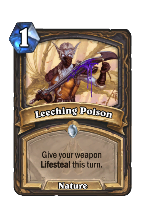 Leeching Poison Hearthstone kártya