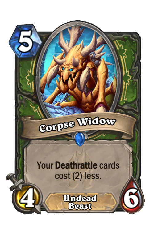 Corpse Widow Hearthstone kártya