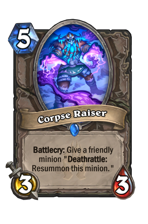 Corpse Raiser Hearthstone kártya