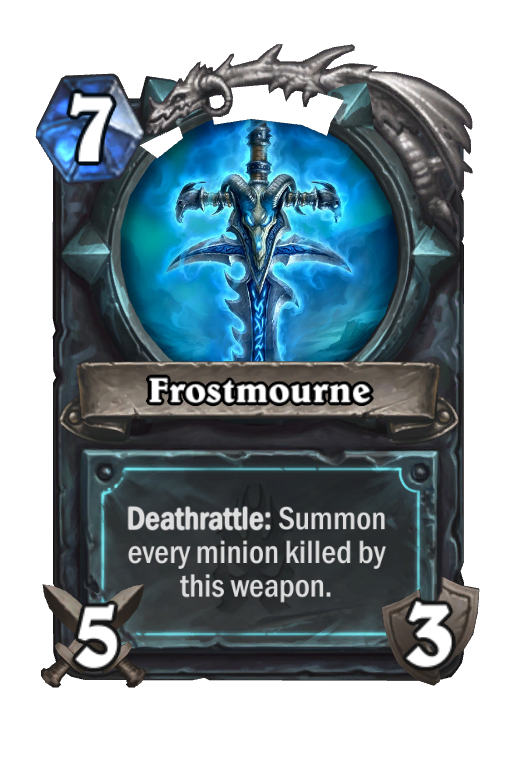 Frostmourne Hearthstone kártya
