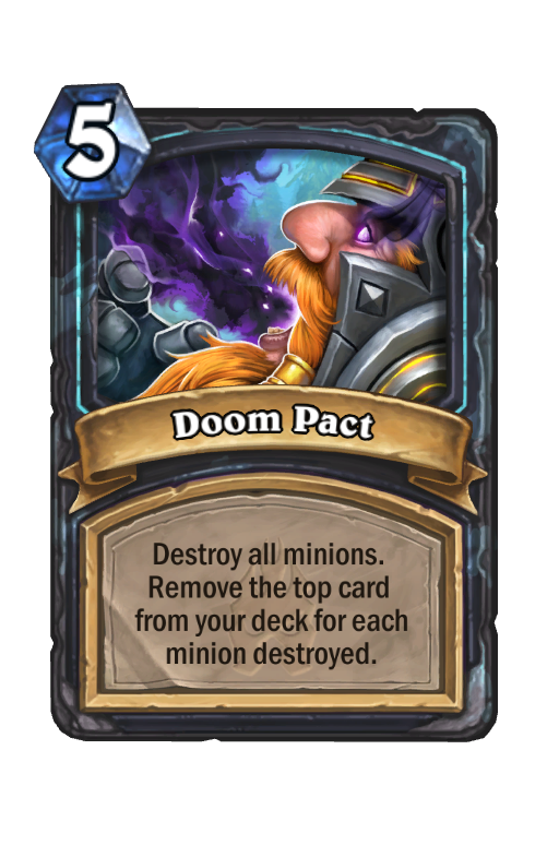 Doom Pact Hearthstone kártya