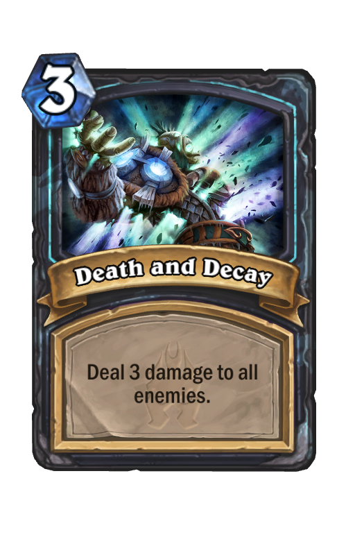 Death and Decay Hearthstone kártya