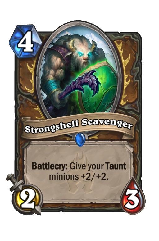 Strongshell scavenger Hearthstone kártya
