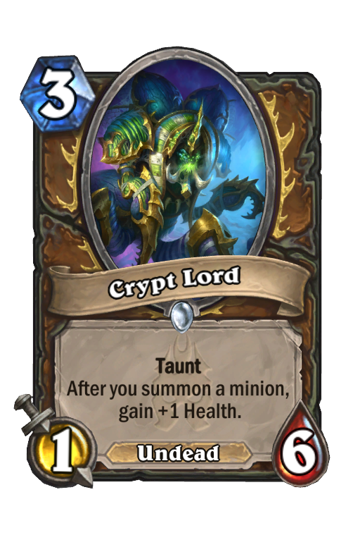 Crypt Lord Hearthstone kártya