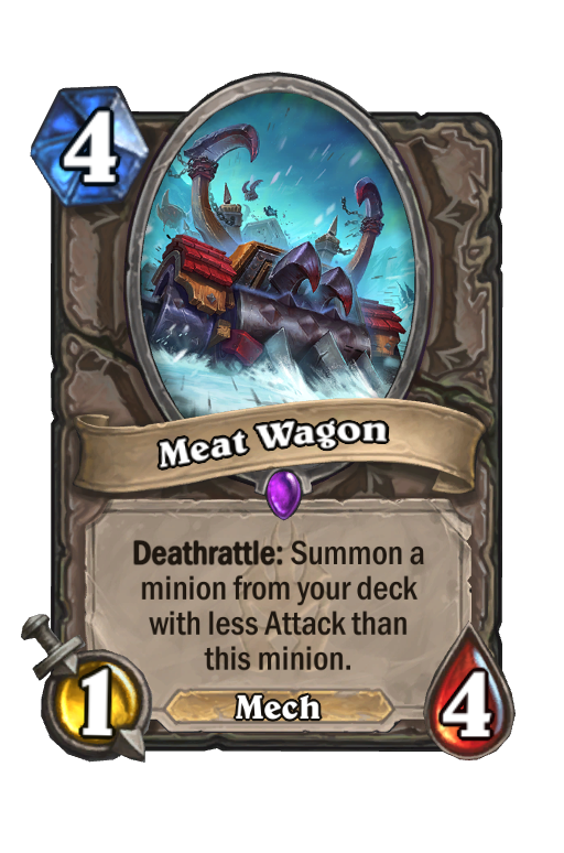 Meat Wagon Hearthstone kártya