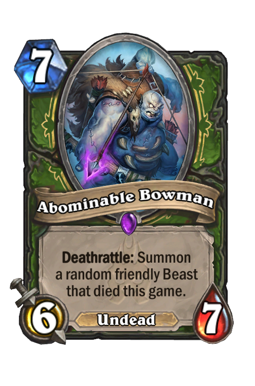 Abominable Bowman Hearthstone kártya