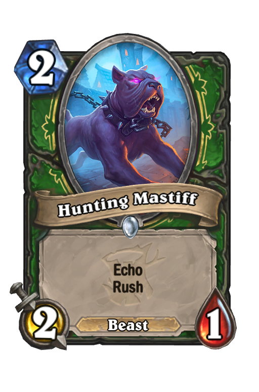 Hunting Mastiff Hearthstone kártya