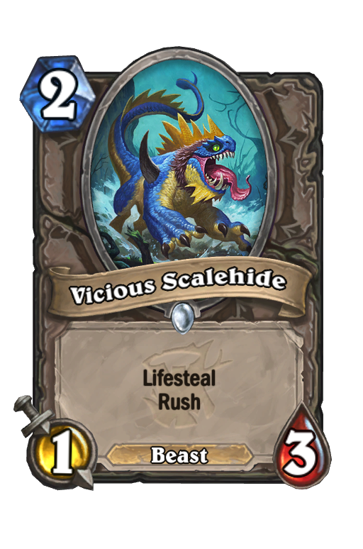 Vicious Scalehide Hearthstone kártya