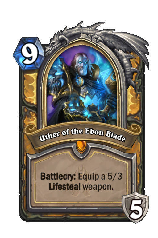 Uther of the Ebon Blade Hearthstone kártya
