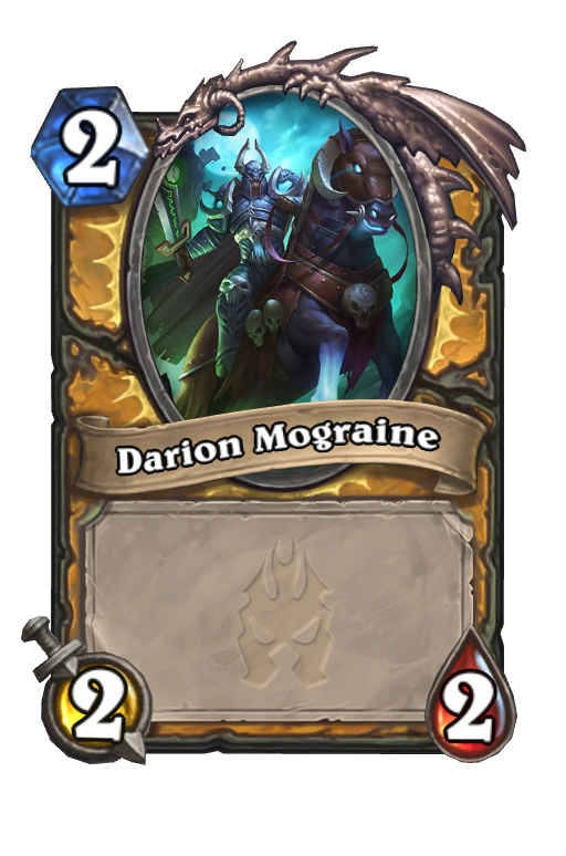 Darion Mograine Hearthstone kártya