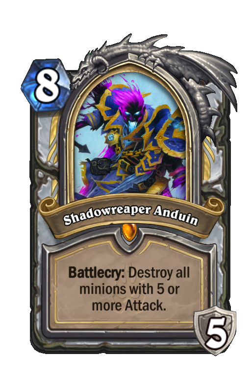 Shadowreaper Anduin Hearthstone kártya