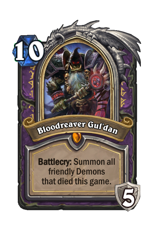 Bloodreaver Gul'dan Hearthstone kártya